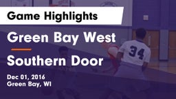 Green Bay West  vs Southern Door  Game Highlights - Dec 01, 2016