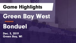 Green Bay West vs Bonduel  Game Highlights - Dec. 3, 2019