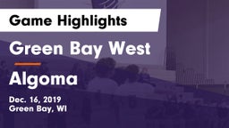 Green Bay West vs Algoma  Game Highlights - Dec. 16, 2019