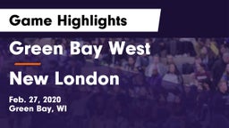 Green Bay West vs New London  Game Highlights - Feb. 27, 2020