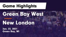 Green Bay West vs New London  Game Highlights - Jan. 22, 2021