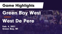 Green Bay West vs West De Pere  Game Highlights - Feb. 4, 2021