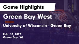 Green Bay West vs University of Wisconsin - Green Bay Game Highlights - Feb. 10, 2022