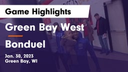Green Bay West vs Bonduel  Game Highlights - Jan. 30, 2023