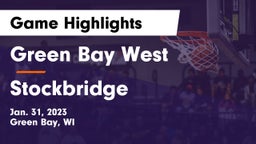 Green Bay West vs Stockbridge  Game Highlights - Jan. 31, 2023