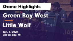 Green Bay West vs Little Wolf  Game Highlights - Jan. 3, 2020