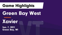 Green Bay West vs Xavier  Game Highlights - Jan. 7, 2021