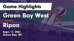 Green Bay West vs Ripon  Game Highlights - Sept. 11, 2021