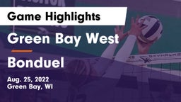 Green Bay West vs Bonduel  Game Highlights - Aug. 25, 2022