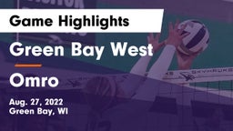 Green Bay West vs Omro  Game Highlights - Aug. 27, 2022