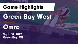 Green Bay West vs Omro  Game Highlights - Sept. 10, 2022