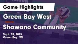 Green Bay West vs Shawano Community  Game Highlights - Sept. 28, 2023