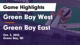 Green Bay West vs Green Bay East  Game Highlights - Oct. 3, 2023