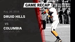 Recap: Druid Hills  vs. Columbia  2016