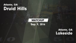 Matchup: Druid Hills High vs. Lakeside  2016