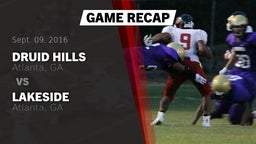 Recap: Druid Hills  vs. Lakeside  2016