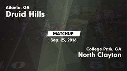 Matchup: Druid Hills High vs. North Clayton  2016