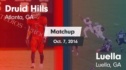 Matchup: Druid Hills High vs. Luella  2016
