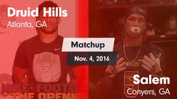 Matchup: Druid Hills High vs. Salem  2016