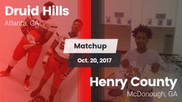 Matchup: Druid Hills High vs. Henry County  2017