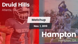 Matchup: Druid Hills High vs. Hampton  2019