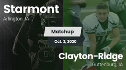 Matchup: Starmont vs. Clayton-Ridge  2020