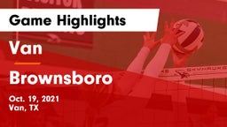 Van  vs Brownsboro  Game Highlights - Oct. 19, 2021