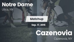 Matchup: Notre Dame High vs. Cazenovia  2016