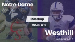 Matchup: Notre Dame High vs. Westhill  2016
