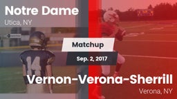 Matchup: Notre Dame High vs. Vernon-Verona-Sherrill  2017