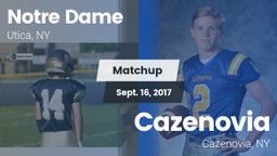 Matchup: Notre Dame High vs. Cazenovia  2017