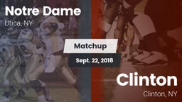 Matchup: Notre Dame High vs. Clinton  2018