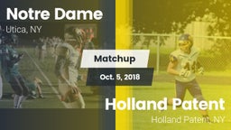 Matchup: Notre Dame High vs. Holland Patent  2018