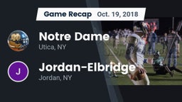 Recap: Notre Dame  vs. Jordan-Elbridge  2018