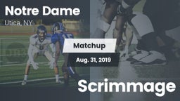 Matchup: Notre Dame High vs. Scrimmage 2019