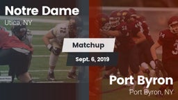 Matchup: Notre Dame High vs. Port Byron  2019