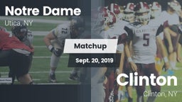 Matchup: Notre Dame High vs. Clinton  2019