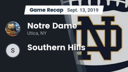 Recap: Notre Dame  vs. Southern Hills 2019