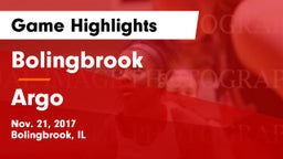 Bolingbrook  vs Argo  Game Highlights - Nov. 21, 2017