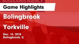 Bolingbrook  vs Yorkville  Game Highlights - Dec. 15, 2018