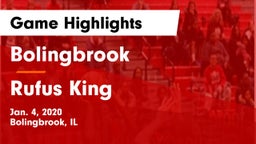 Bolingbrook  vs Rufus King  Game Highlights - Jan. 4, 2020