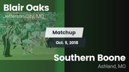 Matchup: Blair Oaks High vs. Southern Boone  2018