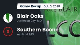 Recap: Blair Oaks  vs. Southern Boone  2018