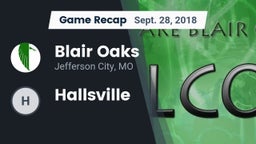 Recap: Blair Oaks  vs. Hallsville  2018