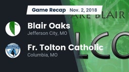 Recap: Blair Oaks  vs. Fr. Tolton Catholic  2018