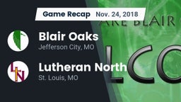 Recap: Blair Oaks  vs. Lutheran North  2018