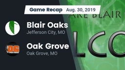 Recap: Blair Oaks  vs. Oak Grove  2019