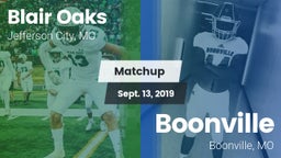 Matchup: Blair Oaks High vs. Boonville  2019