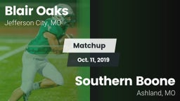 Matchup: Blair Oaks High vs. Southern Boone  2019