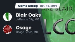 Recap: Blair Oaks  vs. Osage  2019